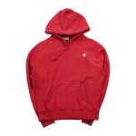 Reconditionn - sweat  capuche champion - taille m - femme - rouge