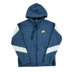 Reconditionn - sweat  capuche homme full zip bleu - taille s - homme - bleu