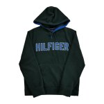 Reconditionn - sweat  capuche polaire tommy hilfiger - taille m - homme - noir