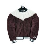 Reconditionn - veste polaire femme teddy sherpa - taille m - femme - bordeaux