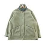 Reconditionn� - veste polaire femme vintage gris - taille m - femme - gris