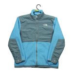 Reconditionn - veste polaire the north face denali polartec - taille 18 / 20 ans - - bleu clair