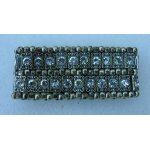 R�miniscence bracelet m�tal argent� + strass