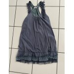Robe ample avec dentelle molly bracken bleu ardoise taille 36 / 38 en bon �tat