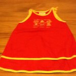 Robe pour bebe rouge 23 mois