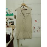 Robe beige col la�age 42 xl cama�eu.