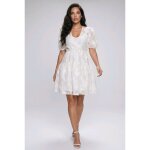 Robe blanche na - kd femme � neuve avec �tiquette � taille 34 � style romantique
