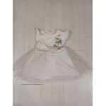 Robe blanche a paillettes et papillons, taille 6 ans
