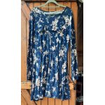Robe bleu � fleurs c&a, l