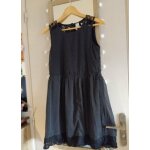 Robe bleu marine fonc� avec pois blanc l�g�re avec doublure