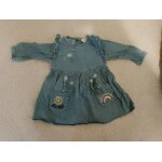 Robe bleue claire motifs color�s 0 / 3 mois primark.