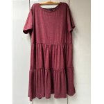 Robe bordeaux chiné shein curve - taille 2xl Robe bordeaux chiné shein curve - taille 2xl