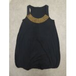 Robe boule sans manche noire encolure fantaisie esprit de corp - l