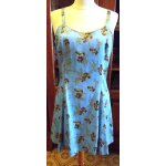 Robe À bretelles ddp bleu t40 Robe À bretelles ddp bleu t40