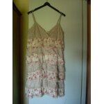 Robe  bretelles double  volants promod taille 42