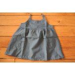 Robe À bretelles petit bateau en jeans, 12 mois Robe À bretelles petit bateau en jeans, 12 mois