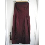 Robe neuve bustier camaieu chic soire moire rouge noir stretch 40