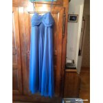 Robe bustier pour c�r�monie bleue