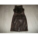 Robe camaieu cuir marron vieilli taille 38 tbe