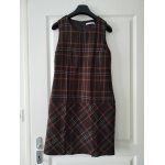 Robe carreaux marron 36 s camaieu
