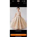 Robe de crmonie pour enfants de 12 ans beige