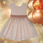 Robe de cérémonie fille tape À l?oeil 5 ans ? rose poudré À paillettes Robe de cérémonie fille tape À l?oeil 5 ans ? rose poudré À paillettes
