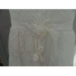 Robe de cérémonie plissée blanc Robe de cérémonie plissée blanc