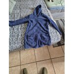 Robe de chambre fille zippe et polaire couleur marine taille10 ans marque tissaia