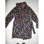 Robe de chambre / peignoir noir & petits poids multicolores (14 ans)