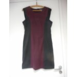 Robe chasuble noire et bordeaux t 38