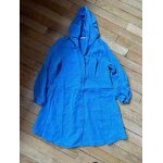 Robe chemise fluide bleu roi (zara)