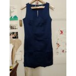 Robe classique bleue 38 m camaeu.
