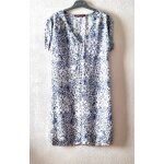 Robe comptoir des cotonniers taille 34 tons bleu et blanc soie