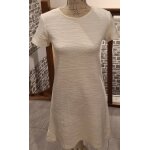 Robe courte blanche unie