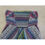 Neuve robe courte bustier imprim multicolore bershka - l