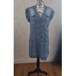 Robe courte en jean manche courte promod taille 38 m