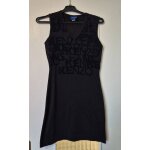 Robe courte kenzo jeans noire taille 38 / m coupe cintr�e