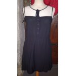 Robe courte pepe jeans taille s noire et dentelle blanche Robe courte pepe jeans taille s noire et dentelle blanche