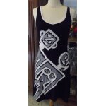 Robe desigual sans manches t. s noir / gris / blanc