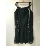 Robe doublée noire À sequins morgan - taille 38 Robe doublée noire À sequins morgan - taille 38