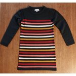 Robe droite rayures couleurs manches longues