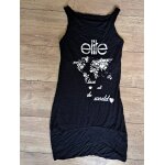 Robe elite model mannequin fille noir 14 ans enfant d�bardeur long top t - shirt sans manche - �tiquette ...