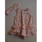 Robe  fleurs + bandeau in extenso - 6 mois
