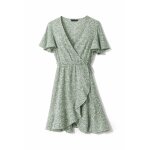 Robe fleurie vert pomme et blanche shein taille xs / 34