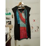 Robe grise motifs multicolores 40 l desigual.