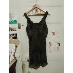 Robe grise motifs noirs 38 m vero moda.