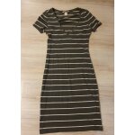 Robe grise raye bershka s