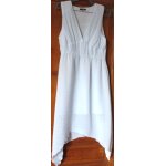 Robe habille fluide et lgre - bleu glacier - voile transparent doubl - 100%polyester - dcollet ...