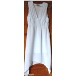 Robe habill�e fluide et l�g�re - bleu glacier - voile transparent doubl� - 100%polyester - d�collet� ...