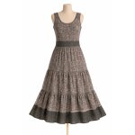 Robe imprim� voile en 2 parties cop copine taille unique